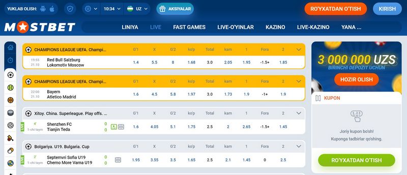 Mostbet Referansı Spor ve Online Casino Hindistan Bonusu 2.50'ye Kadar.